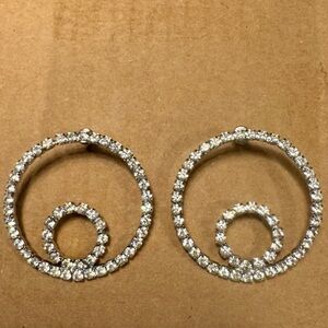 Vintage Rhinestone Statement Earrings